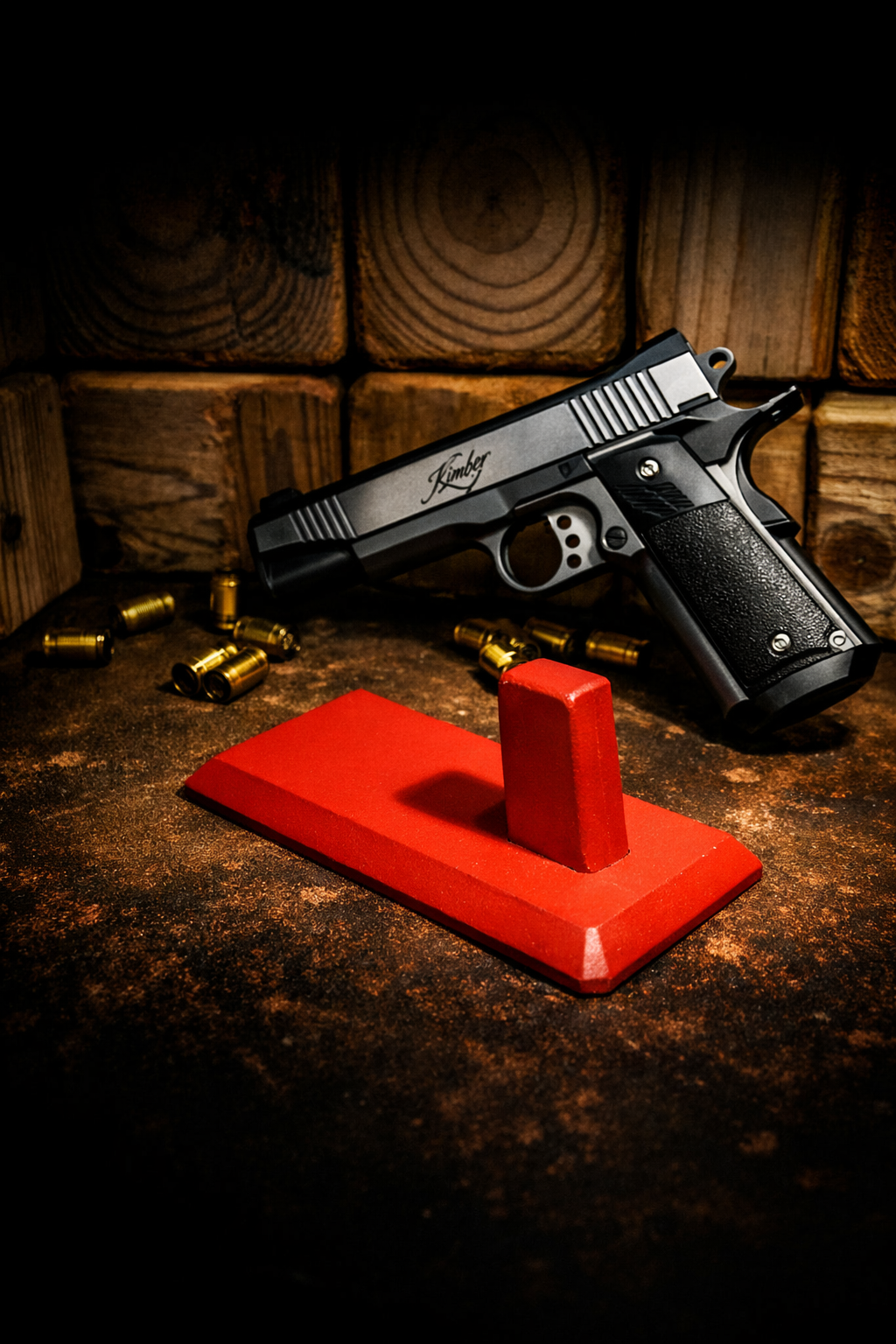 1911 Pistol Stand – Magnetic Base Display for Kimber, Colt, and other 1911‑Style Handguns
