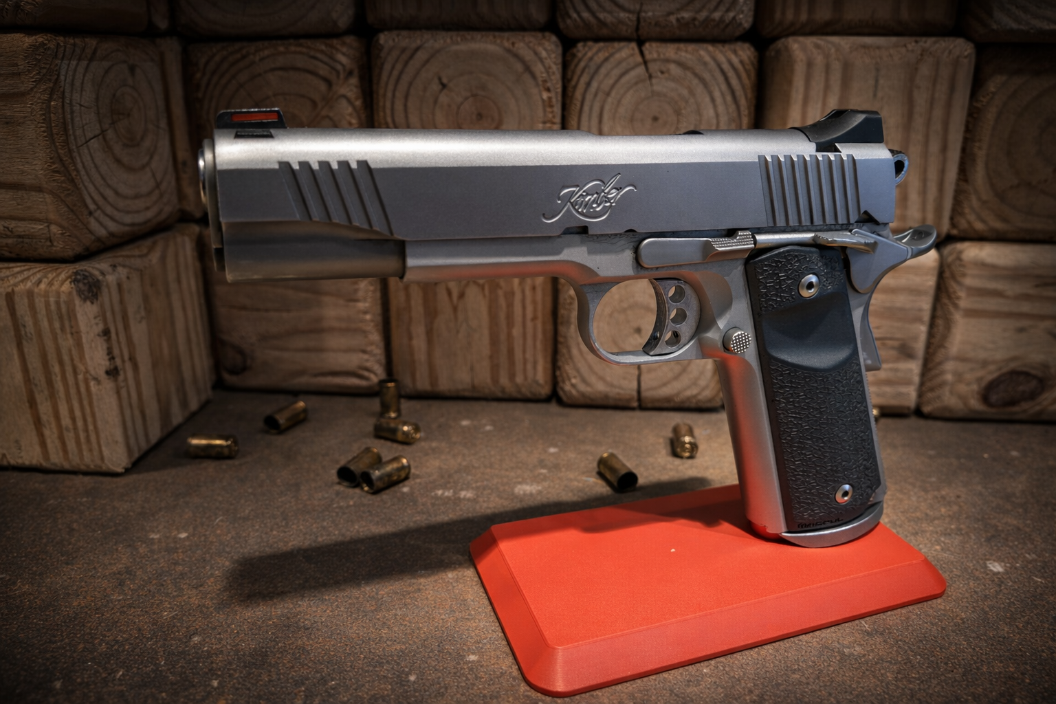 1911 Pistol Stand – Magnetic Base Display for Kimber, Colt, and other 1911‑Style Handguns