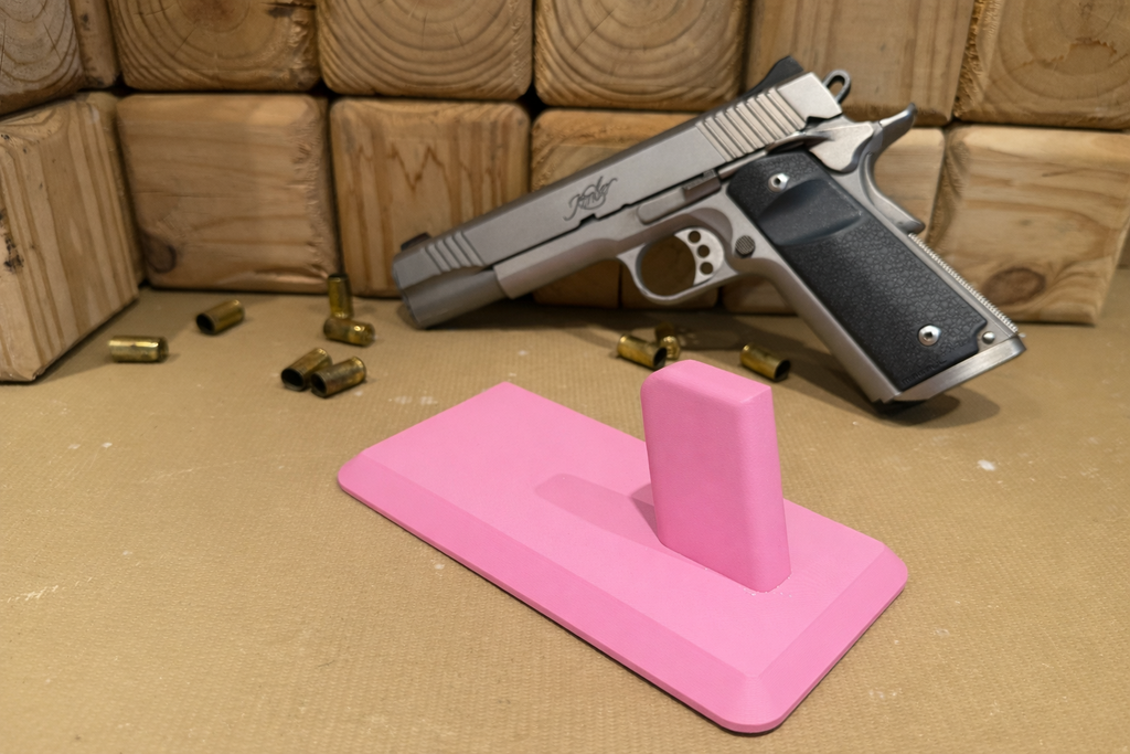 1911 Pistol Stand – Magnetic Base Display for Kimber, Colt, and other 1911‑Style Handguns
