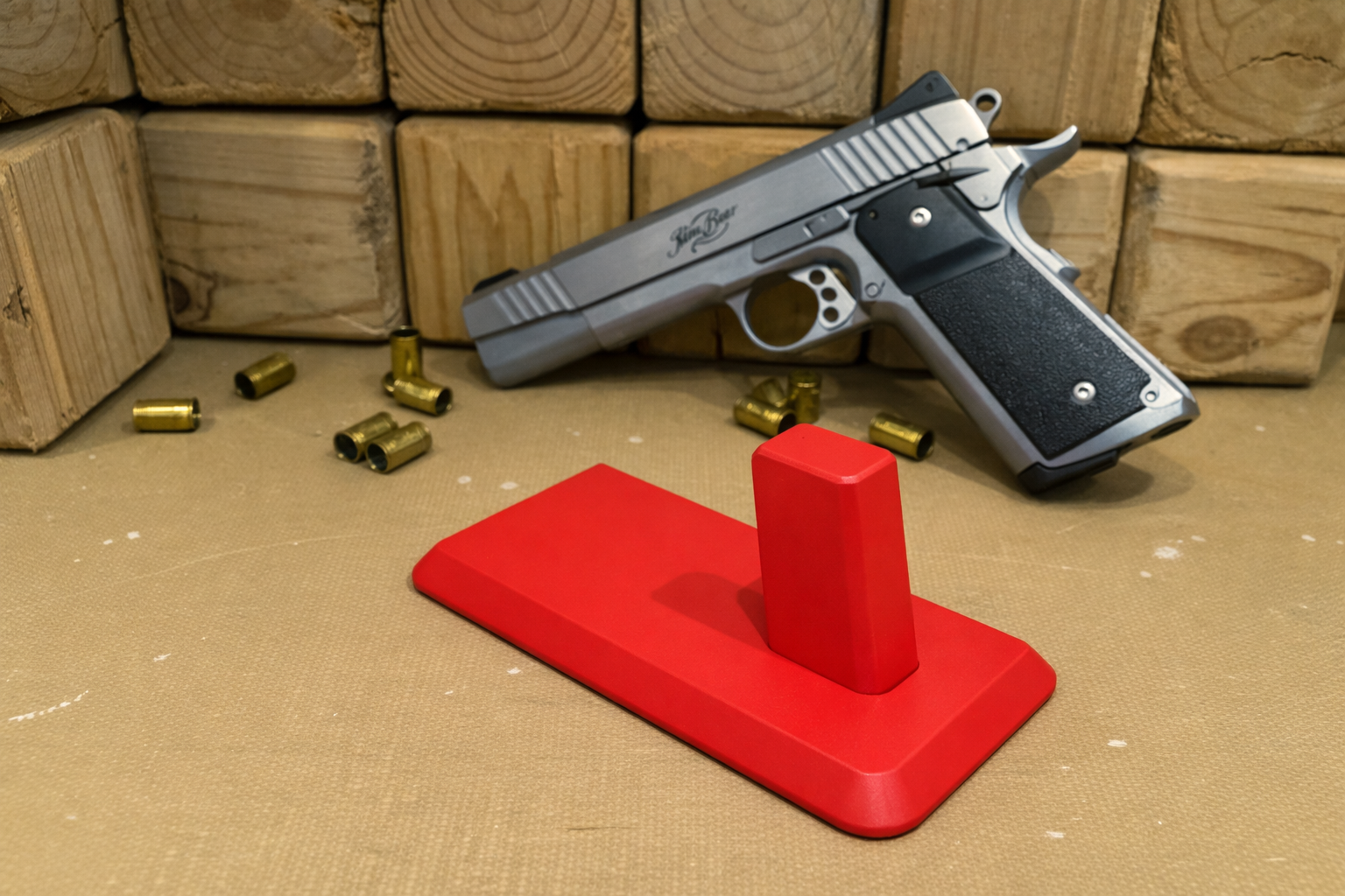 1911 Pistol Stand – Magnetic Base Display for Kimber, Colt, and other 1911‑Style Handguns