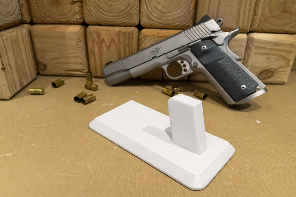 1911 Pistol Stand – Magnetic Base Display for Kimber, Colt, and other 1911‑Style Handguns